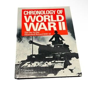 Vintage Chronology of World War II Hardcover History Large Book Photographs